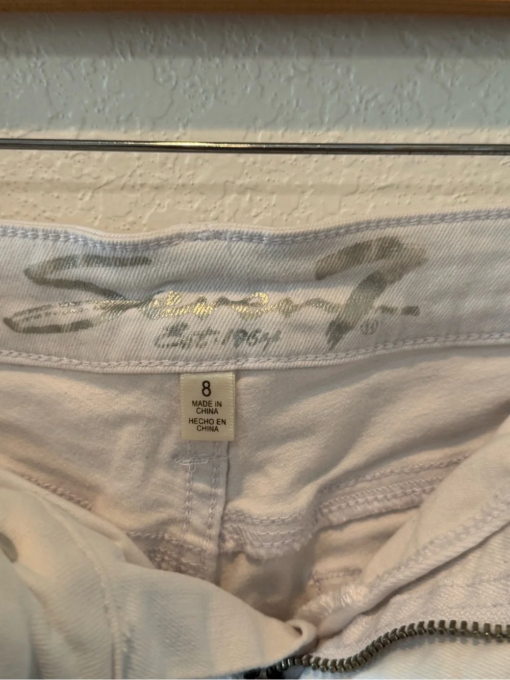Seven7 White Denim Cutoff Jean Shorts